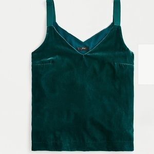 Drapey velvet camisole top